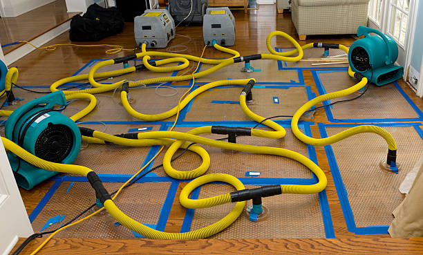 Professional Water Extraction technician working in White Oak, TX